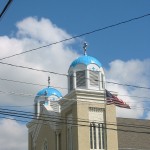 painted church steeple
